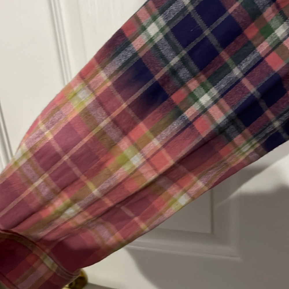 White Birch purple/pink ombré hooded long sleeved flannel shirt Size 2X - Picture 3 of 7